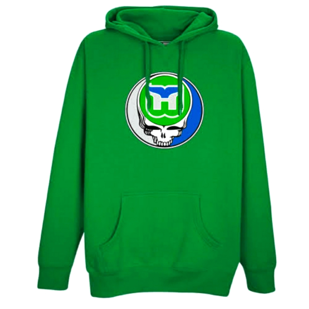 Grateful Dead Hartfod Whalers Parody Hoodie pullover NWT Hurricanes